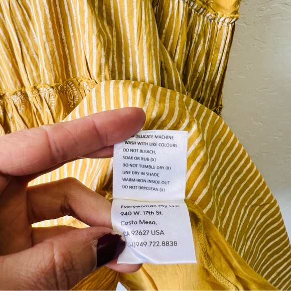 Sundance-Talisman Boho Western Mustard Charmed Dress Fit and Flare XL - Picture 5 of 9